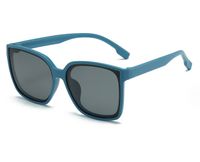 Simple Style Solid Color Tac Square Full Frame Kids Sunglasses sku image 2