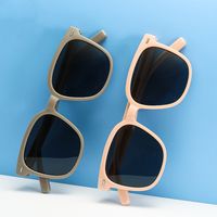 Simple Style Solid Color Tac Square Full Frame Kids Sunglasses main image 4