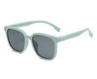 Simple Style Solid Color Tac Square Full Frame Kids Sunglasses sku image 2