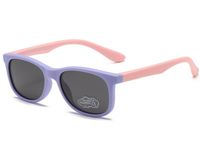 Cartoon Style Cute Color Block Pc Oval Frame Full Frame Kids Sunglasses sku image 7
