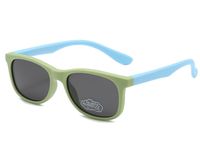 Cartoon Style Cute Color Block Pc Oval Frame Full Frame Kids Sunglasses sku image 8