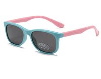Cartoon Style Cute Color Block Pc Oval Frame Full Frame Kids Sunglasses sku image 9