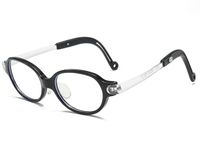 أسلوب بسيط اللون الصامد الكمبيوتر إطار بيضاوي اطار كامل النظارات البصرية sku image 6