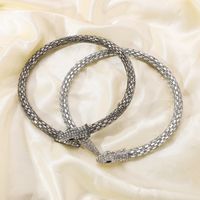 Cool Style Shiny Snake Alloy Rhinestone Plating Women's Bracelets Earrings Necklace main image 10