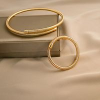 Elegant Einfacher Stil Runden Legierung Großhandel Armbänder Halskette main image 9
