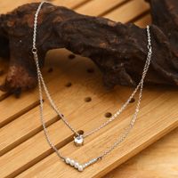 Copper Simple Style Solid Color Inlay Zircon Pendant Necklace main image 4