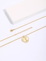 Copper Elegant Simple Style Lips Heart Shape Plating Inlay Zircon Pendant Necklace main image 6