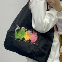 Women's Large Nylon Color Block Ethnic Style Classic Style Square Open Shoulder Bag sku image 14