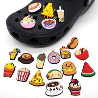 Color Block Shoe Accessories Silica Gel Comfort Slippers All Seasons Shoe Buckle main image 1