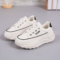 Women's Casual Color Block Round Toe Chunky Sneakers sku image 2