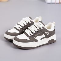 Women's Casual Color Block Round Toe Skate Shoes sku image 13