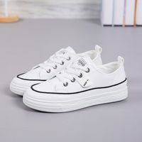 Women's Casual Solid Color Round Toe Skate Shoes sku image 2