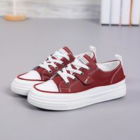 Women's Casual Solid Color Round Toe Skate Shoes sku image 13