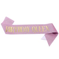 Birthday Letter Glitter Cloth Party Costume Props 1 Piece sku image 51