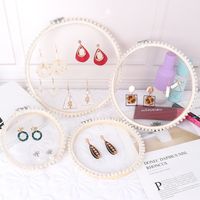 Elegant Sweet Round PP Solid Wood Lace Jewelry Rack main image 1