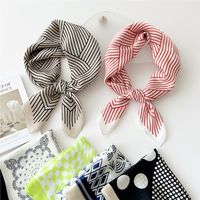 Women's Preppy Style Round Dots Polyester Silk Scarf main image 5