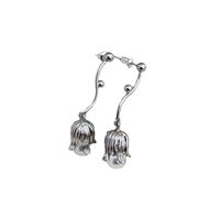 1 Pair Sweet Simple Style Flower Plating Inlay Metal Pearl Drop Earrings main image 5