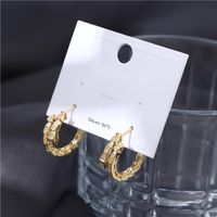 1 Pair Simple Style Shiny Snake Plating Inlay Copper Zircon Earrings main image 3