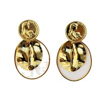 1 Pair Simple Style Angel Oval Plating Copper Drop Earrings main image 2