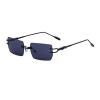 IG Style Streetwear Solid Color Pc Square Frameless Men's Sunglasses main image 6