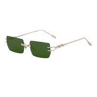 IG Style Streetwear Solid Color Pc Square Frameless Men's Sunglasses sku image 3