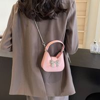 Women's Medium Pu Leather Bow Knot Basic Flip Cover Handbag sku image 3