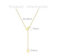 Elegant Simple Style Heart Shape Sterling Silver Plating 18k Gold Plated White Gold Plated Pendant Necklace main image 2