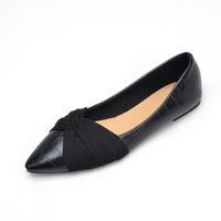Women's Elegant Solid Color Bow Knot Point Toe Flats main image 4