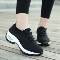Women's Casual Solid Color Round Toe Sock Sneakers main image 4