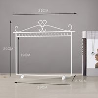 Simple Style Solid Color Iron Jewelry Rack main image 2