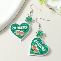 1 Pair Classic Style Shamrock Beer Letter Arylic main image 3