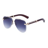 IG Style Modern Style Geometric Pc Toad Glasses Frameless Men's Sunglasses main image 5