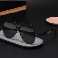 Casual Solid Color Pc Toad Glasses Full Frame Men's Sunglasses main image 1