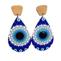 1 Pair Casual Simple Style Devil's Eye Water Droplets Arylic Drop Earrings main image 4