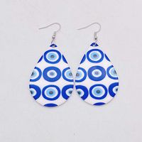 1 Pair Casual Simple Style Devil's Eye Water Droplets Arylic Drop Earrings main image 5