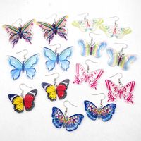 1 Paar Lässig Einfacher Stil Schmetterling Aryl Tropfenohrringe main image 1