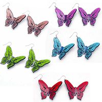 1 Pair Retro Simple Style Butterfly Arylic Drop Earrings main image 1