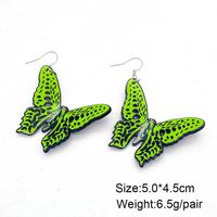 1 Pair Retro Simple Style Butterfly Arylic Drop Earrings main image 2