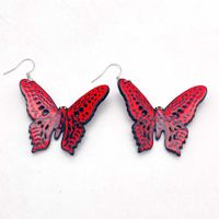 1 Paire Rétro Style Simple Papillon Arylique Boucles D'oreilles main image 3
