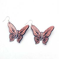 1 Pair Retro Simple Style Butterfly Arylic Drop Earrings sku image 5