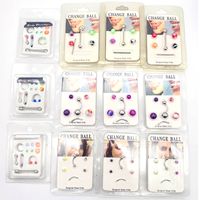 1 Set Lip Rings Simple Style Geometric Stainless Steel Plating Belly Ring Nose Ring Nose Studs main image 1