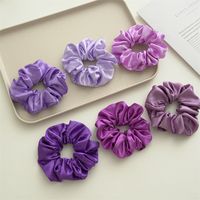 Simple Style Solid Color Cloth Handmade Hair Tie main image 1