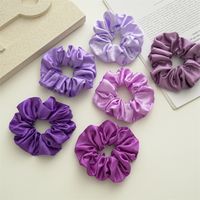 Simple Style Solid Color Cloth Handmade Hair Tie main image 5