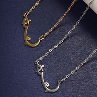 304 Stainless Steel 18K Gold Plated Raw Steel Nordic Style XUPING Irregular Pendant Necklace main image 1