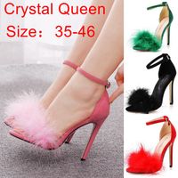 Women's Sexy Solid Color Open Toe Ankle Strap Sandals main image 4