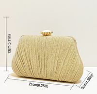 Polyester Solid Color Shell Evening Bags main image 2