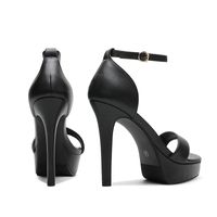 Women's Sexy Solid Color Point Toe Ankle Strap Sandals main image 3