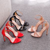 Women's Streetwear Solid Color Point Toe Fashion Sandals main image video