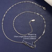 304 Stainless Steel 18K Gold Plated Raw Steel Nordic Style XUPING Irregular Pendant Necklace sku image 1