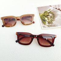 Casual Retro Solid Color Pc Resin Square Full Frame Women's Sunglasses main image 8
